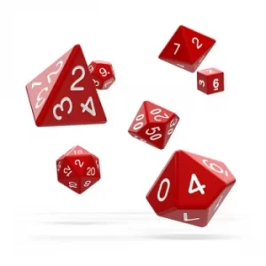 image of Oakie Doakie Dice RPG Set (Solid Red)