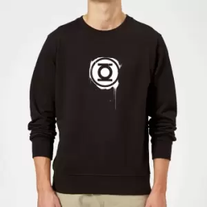 Image of Justice League Graffiti Green Lantern Sweatshirt - Black - L - Black