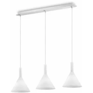Image of COCKTAIL white pendant light 3 bulbs