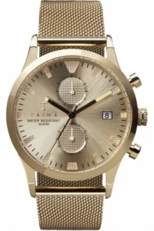 Image of Mens Triwa Sort of Black Gold Chrono Gift Set Chronograph Watch LCST109-ME021313