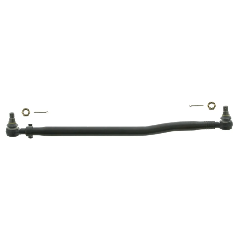 Image of FEBI BILSTEIN 28206 Centre Rod Assembly Front Axle, with castellated nut and split pins, OE Turbo NEW Centre Rod Assembly (285)
