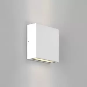Image of Elis LED Outdoor Wall Light Textured White IP54