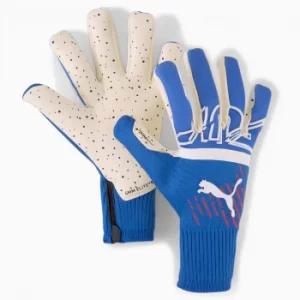 Womens PUMA Future Z Grip 1 Hybrid Goalkeeper Gloves, Bluemazing/Sunblaze/White Size 9 Accessories