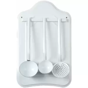 Image of Utensil Set Convenient/ Carbon Steel Lightweight Durable Kitchen Utensils Large White Utensil With 3 Pieces 4 x 31 x 13 - Premier Housewares