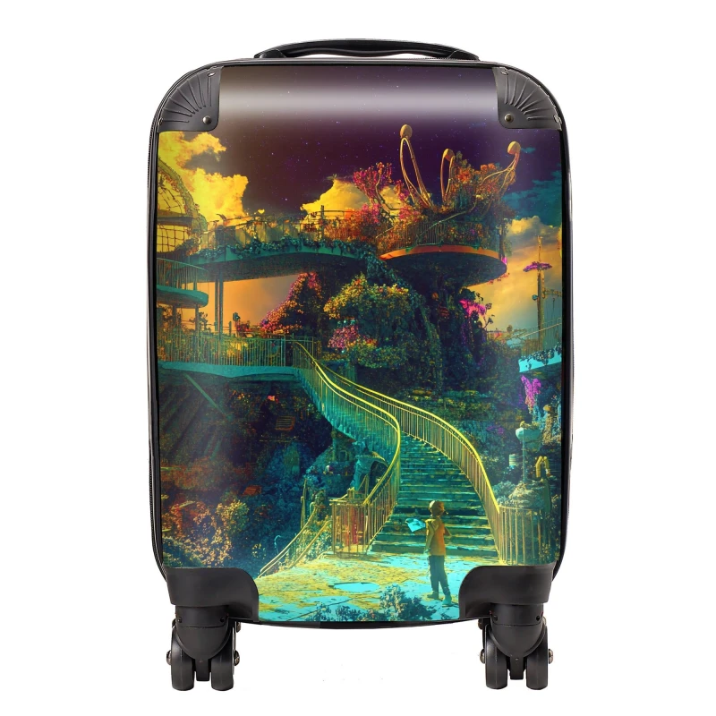 Image of Designer Luggage Elena Sable: 00019 Suitcase Size: Large Multicolor Unisex Large