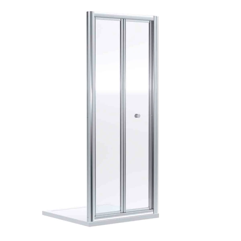 Image of nuie Rene 1900 x 900mm Bi-Fold Shower Door - Chrome, Silver SMBD9-E6