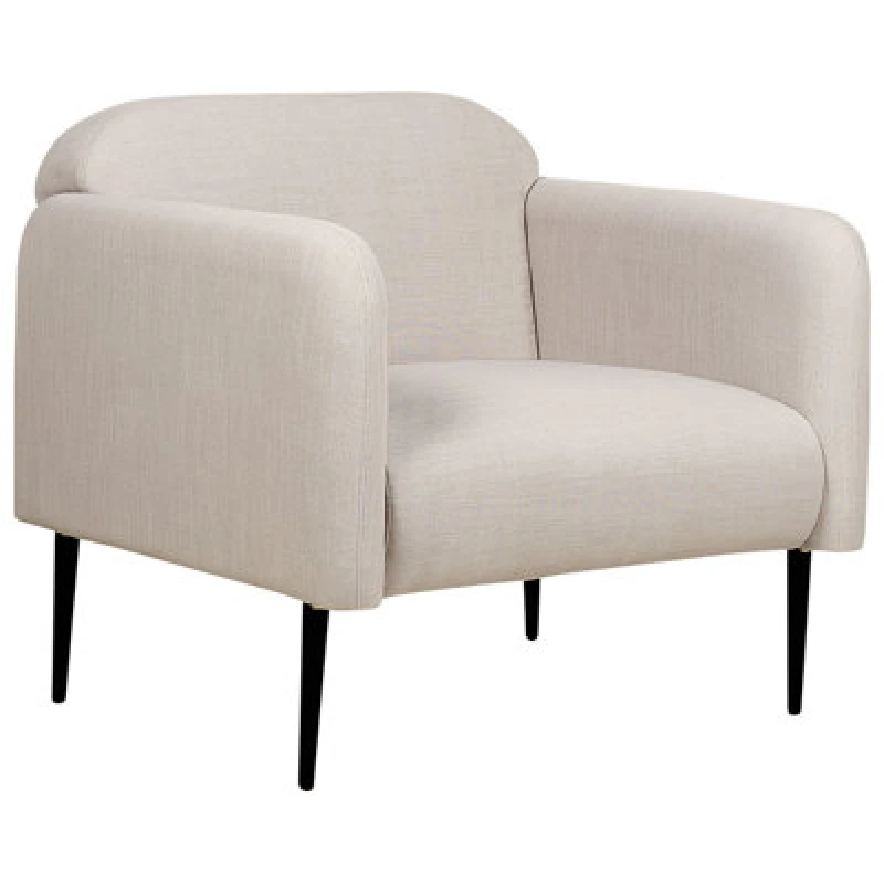 Image of Beliani Fabric Armchair Taupe Stouby