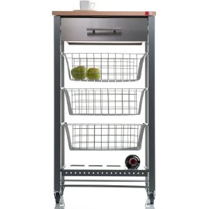 Image of Hahn April Beech Kitchen Trolley