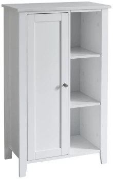 Image of Lloyd Pascal Marble Effect Top Console Unit - White