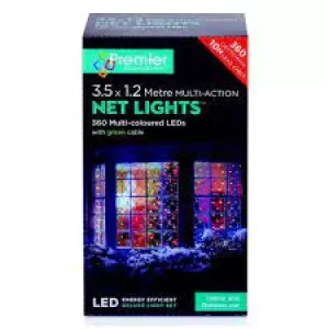 Image of Premier 360 Superbright LED Net Lights - Multi-Coloured