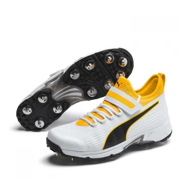 image of Puma 19.1 Bowling Cricket Shoes Mens - Wht/Blk/Oran