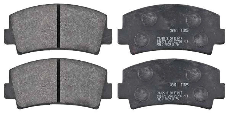 Image of A.B.S. 36071 Brake pad set without integrated wear sensor Brake Pad Set,disc brake (402)