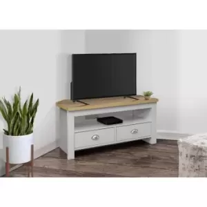 image of Birlea Highgate Corner TV Unit Grey And Oak