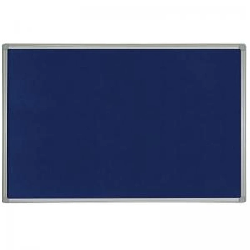 Image of Bi-Office Maya Blue Felt Noticeboard Plastic Frame 1800x1200mm FB8543186