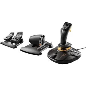 image of Thrustmaster T.16000M FCS Flight Pack - Joystick Throttle Rudder Pedals for PC