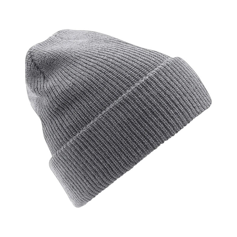 Image of Beechfield Beechfield Men Heritage Beanie in Mid Grey Mid Grey One Size Male 5063470041510
