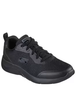 Image of Skechers Dynamight 2.0 Laced Mesh Jogger Memory Foam Trainer, Black, Size 11, Men