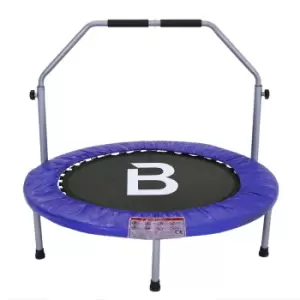 image of Charles Bentley 40" Folding Mini Fitness Trampoline with Handle - Blue