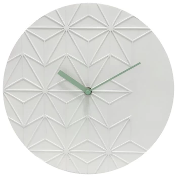 image of Acctim Chole Resin Wall Clock - White