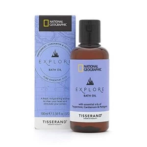 image of Tisserand Aromatherapy National Geographic Explore Bath Oil 100ml