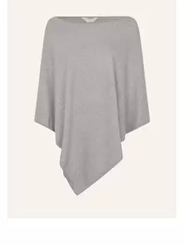 image of Accessorize Perfect Knit Poncho, Grey, Women