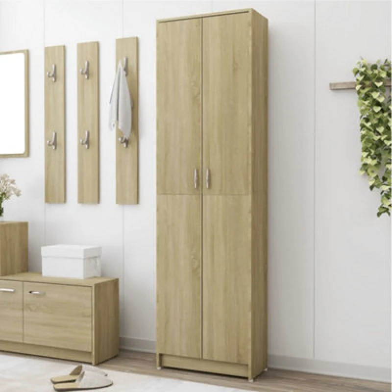 Image of VIDAXL Hallway Wardrobe Sonoma Oak 55x25x189cm Engineered Wood Vidaxl 8720286016466