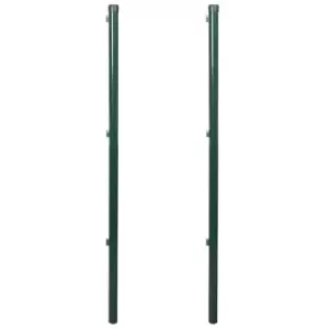 image of Vidaxl Fence Posts 2 Pcs 200 Cm