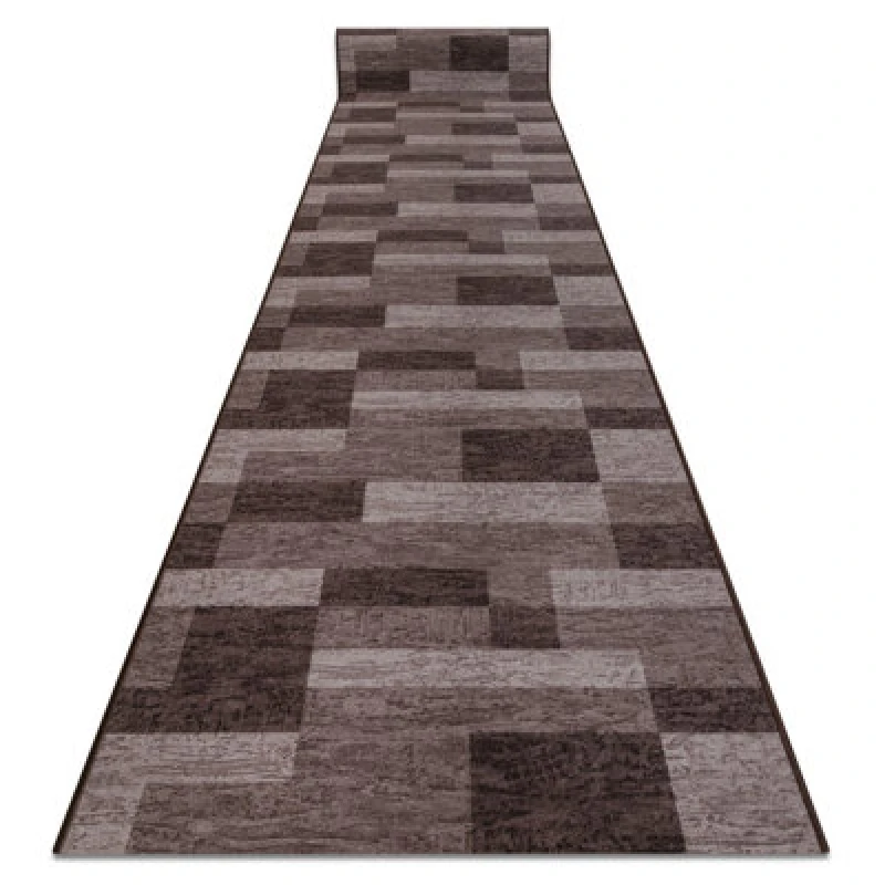 Image of RugsX Runner Anti Slip Icona Gum Brown 80Cm 80X100 Cm