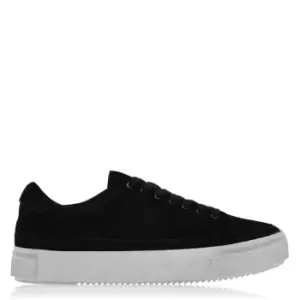 Image of AllSaints Trish Leather Trainer - Black