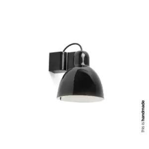 Venice Black Dome Wall Lamp