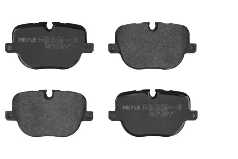 Image of MEYLE 025 250 8517 Brake pad set prepared for wear warning indicator, Original Quality, with anti-squeak plate Brake Pad Set,disc brake (402)