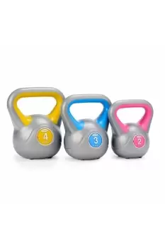 image of Vinyl Kettlebell Set 2,3,4kg