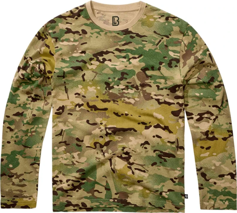 Image of Brandit Long sleeve T-Shirt Brandit Premium Beige Male 5XL