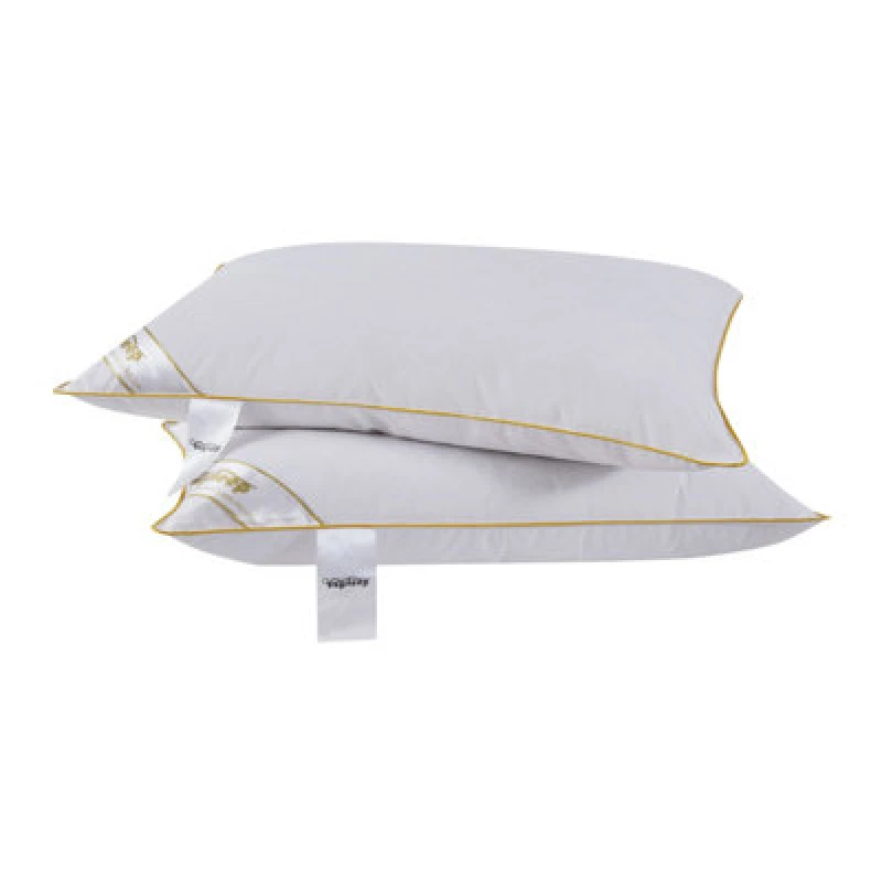 Image of Ezysleep Ezysleep Luxury Goose Feather and Down Pillow - Set of 2 in White White One Size Unisex 0618202330568