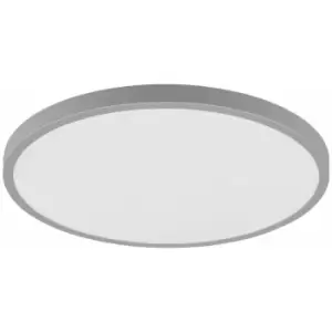 image of Loops - Wall / Ceiling Light Silver 400mm Round Surface Mounted 25W LED 4000K