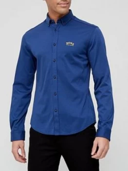 Image of Hugo Boss Biado R Navy Size 2XL Oxford Men Shirt