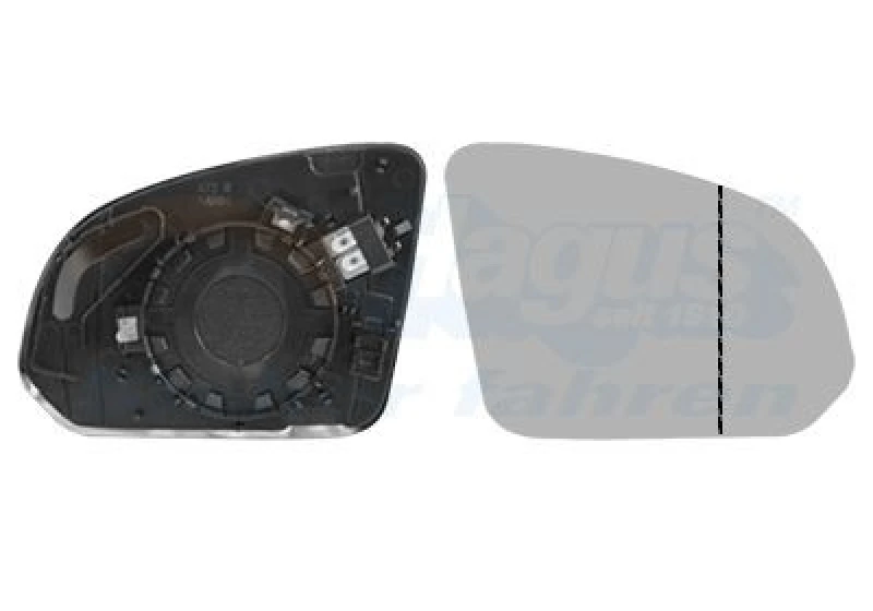 Image of VAN WEZEL Wing mirror glass VAN WEZEL 5917838
