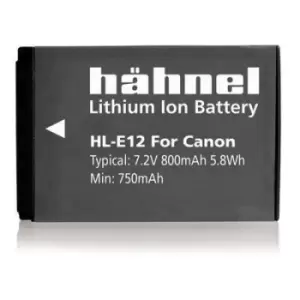 Image of Hahnel HL-E12 Battery (Canon LP-E12)