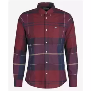 Image of Barbour Stirling Tailored Fit Shirt - Red