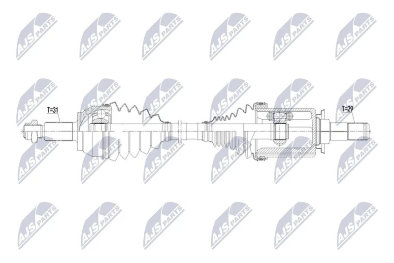Image of NTY Drive shaft NTY NPW-LR-048