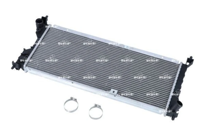 Image of NRF 507522 Engine radiator EASY FIT Brazed cooling fins, Aluminium, with mounting parts Aluminium Radiator,engine cooling (470)