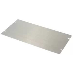 image of Hammond 1434-105 Chassis Bottom Panel 254 x 127mm Aluminium Natural