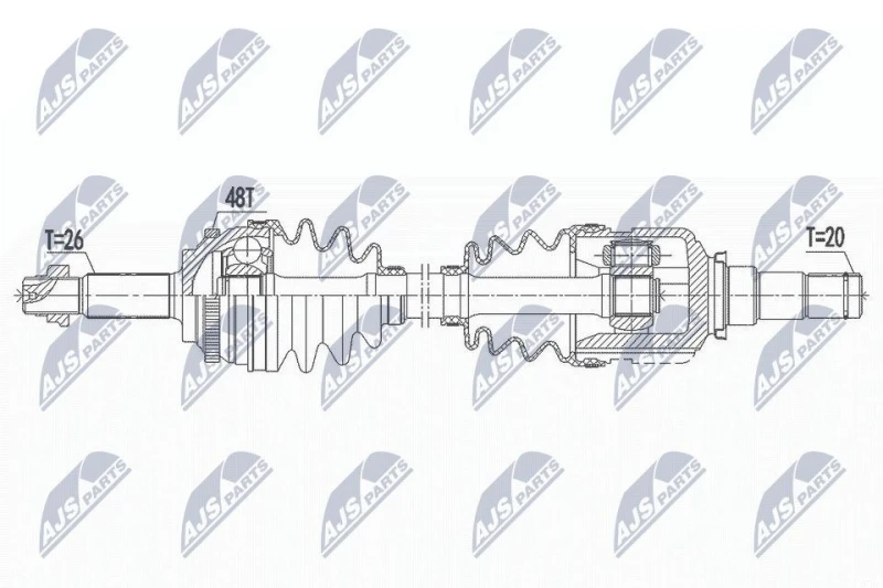 Image of NTY Drive shaft NTY NPW-TY-100