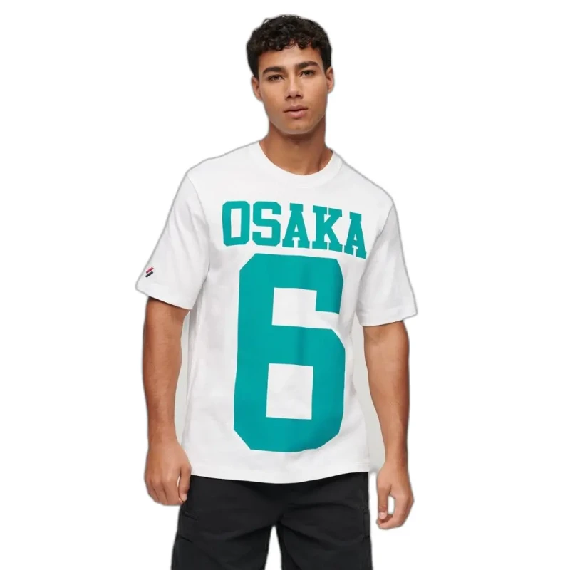 Image of Superdry T-Shirt Superdry Osaka Loose Blanc Male S