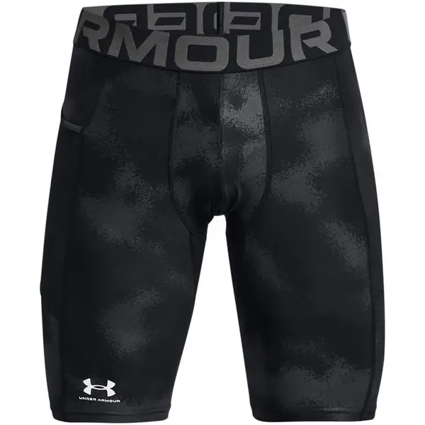 Image of Under Armour HG Armour Printed Lg Sts - Black S