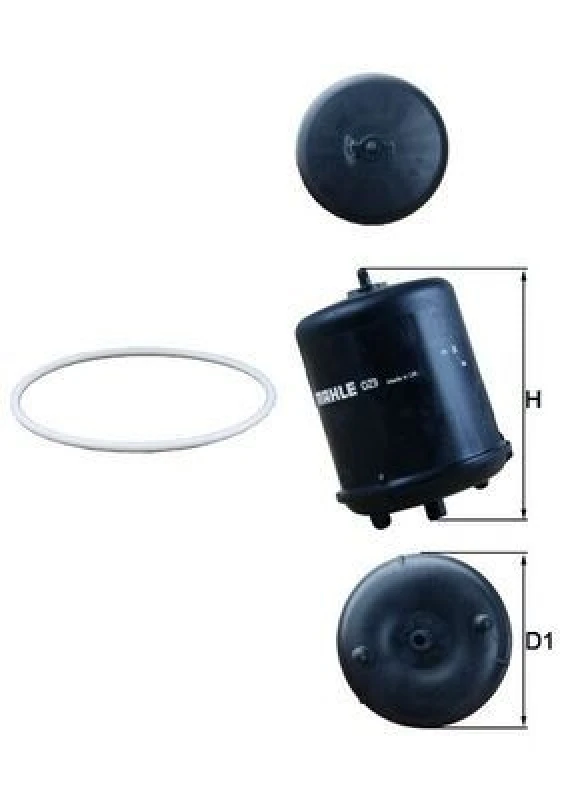 Image of Oil filter MAHLE OZ 9D