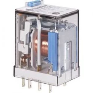 Image of Plug in relay 6 Vdc 7 A 4 change overs Finder 55.3