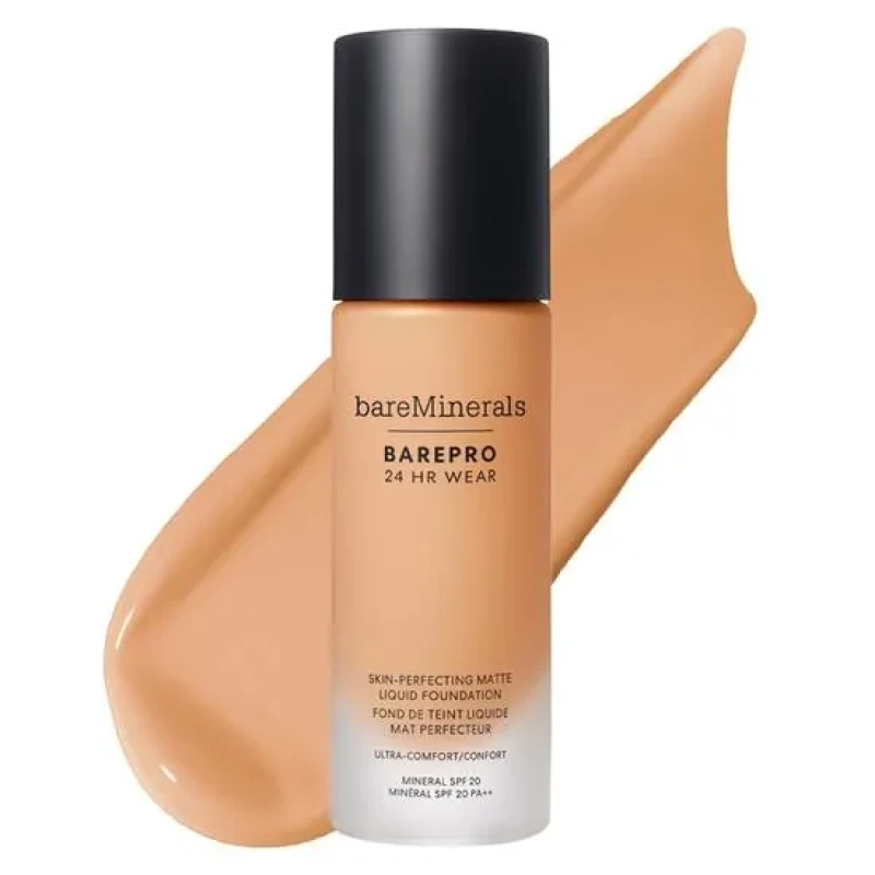Image of bareMinerals Barepro 24hr Matte Comfort Liquid Foundation Mineral SPF 20 Med. 30 Warm