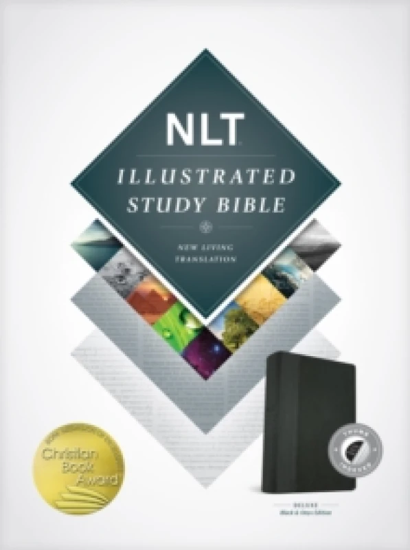 Image of NLT Illustrated Study Bible Tutone Black/Onyx, Indexed Leather / fine binding