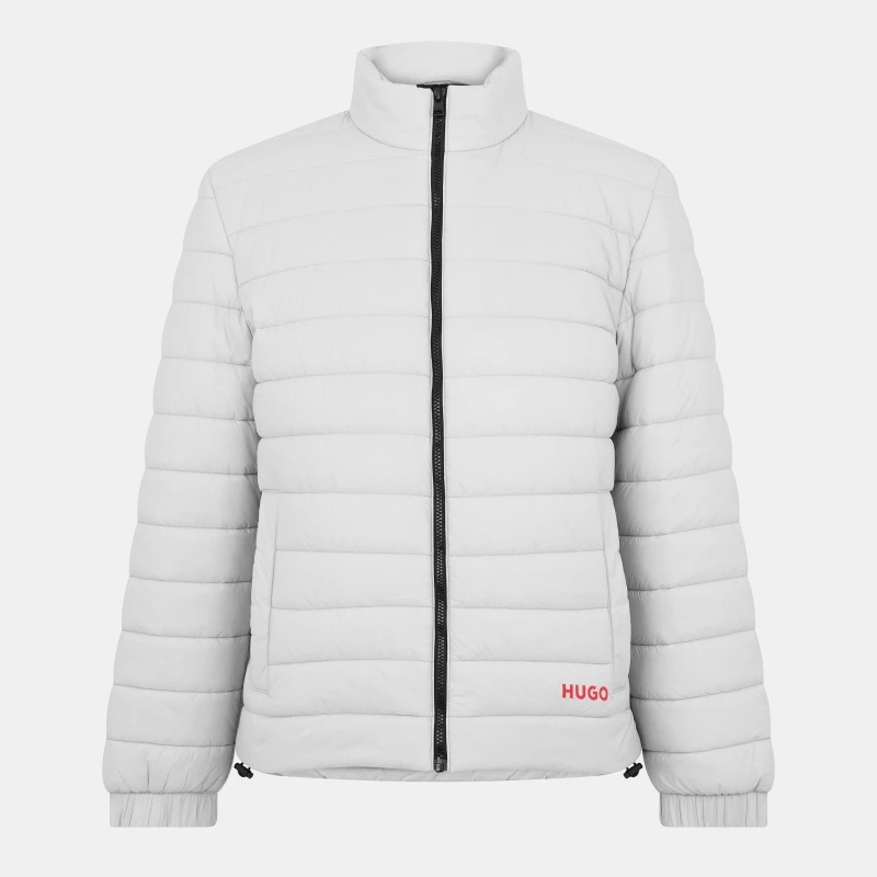 Image of Hugo Mens Water Resistant Softshell Jacket Light Grey male XS